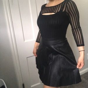 Guess Los Angeles Faux Leather party dress